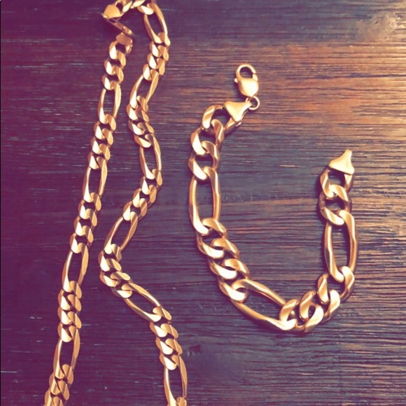 160 gram chain and bracelet solid 10k gold - Picture 2 of 3